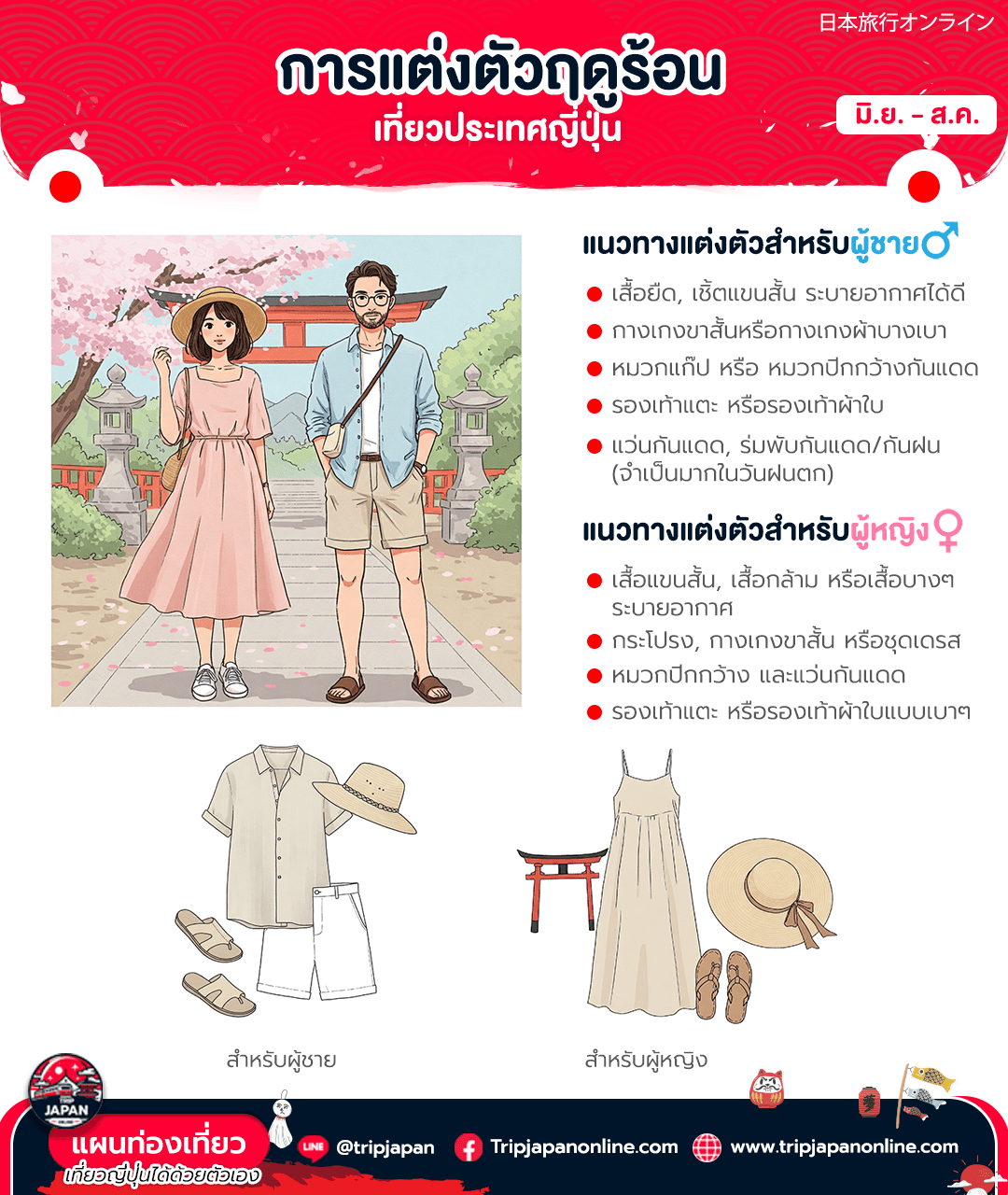 การแต่งตัวฤดูร้อนในญี่ปุ่น