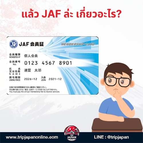 ใบแปลใบอนุญาตขับขี่ที่ออกโดย JAF (Japan Automobile Federation) หรือสมาพันธ์รถยนต์แห่งประเทศญี่ปุ่น 