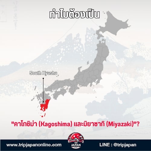 ทำไมต้องเป็น คาโกชิม่า (Kagoshima) และมิยาซากิ (Miyazaki)