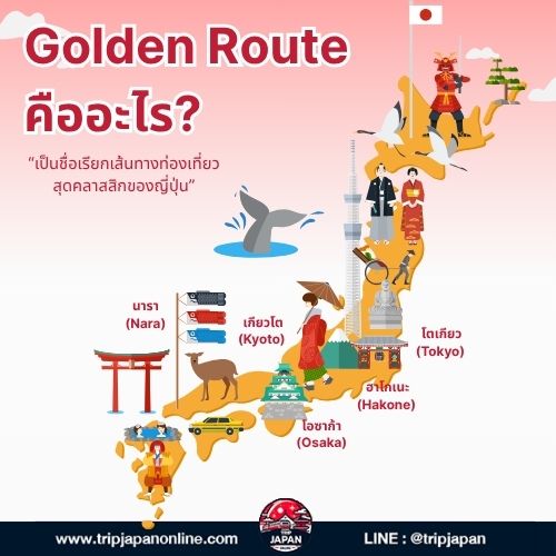 วางแผน Golden Route ญี่ปุ่น ด้วยตัวเองให้คุ้มค่า เรื่องงบประมาณ, เส้นทางยอดนิยม, และบริการตัวช่วยจาก Tripjapanonline