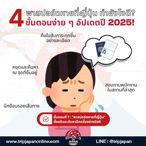 พาสปอร์ตหายที่ญี่ปุ่น Tripjapanonline รวม 4 ขั้นตอนล่าสุดในการขอเอกสารเดินทางฉุกเฉินจากสถานทูตไทย พร้อมข้อมูลสำคัญ ครบจบในที่เดียว