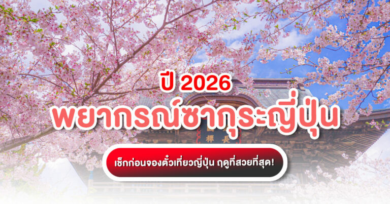 พยากรณ์ซากุระญี่ปุ่น ปี 2026 อัปเดต มี.ค คาดว่าจะบาน 20 มี.ค นี้ สรุปครบจบสำหรับคนเที่ยวเอง